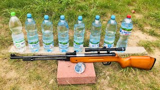 Wiatrówka KANDAR B3 Ile butelek z wodą przestrzeli  Airgun vs wather bottles [upl. by Johnette]