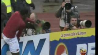 Roma  Siena 21 il gol vittoria di Okaka [upl. by Toombs821]