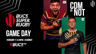 Cardiff Met vs Nottingham  LIVE BUCS Super Rugby [upl. by Lekram743]