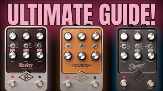 Universal Audio UAFX Guitar Amp Simulator Pedals  EVERY FEATURE Explained [upl. by Eetsirk]