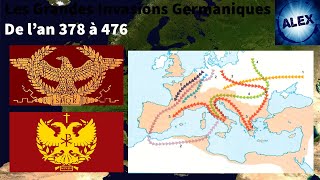 LES GRANDES INVASIONS GERMANIQUES [upl. by Einnep]