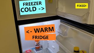 Freezer ICE Cold but Fridge Warm  SOLVED  Frigidaire Kenmore Refridgerator FIX [upl. by Ynnal]