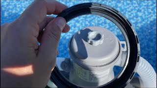 How To Stop Pool Filter From Leaking Water  Bestway Steel Pro Max [upl. by Nahtonoj]