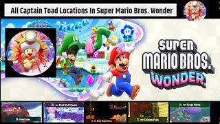 All Captain Toad Locations in Super Mario Bros Wonder [upl. by Asiul]