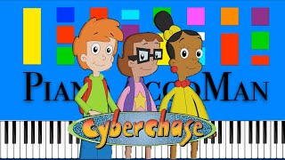 Cyberchase Theme Song Slow Easy Medium Piano Tutorial 4K [upl. by Reynolds127]