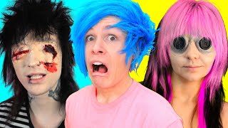 Robby Tries Spooky Halloween SFX Makeup on JohnnieGuilbert by 5 Minute Crafts [upl. by Slifka]