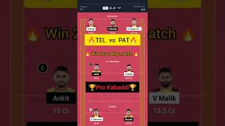 TEL vs PAT today dream11 prediction team  Telugu vs Patna  dream11 prokabaddi tel pat [upl. by Nothsa]