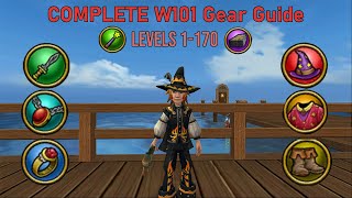 Wizard101 COMPLETE Level 1170 Gear Guide Quick Max Level [upl. by Eugenle]