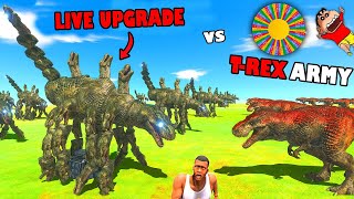 TREX LIVE UPGRADE with SHINCHAN vs CHOP vs AMAANT in Animal Revolt Battle Epic Battle [upl. by Nadabas578]