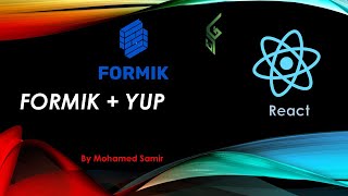 26 Formik with Yup Validation in React  React بالعربي [upl. by Proudman]