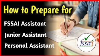 FSSAI Assistant Exam Preparation How To Prepare for FSSAI AssistantJunior Asst📚 Books  Syllabus [upl. by Fabron924]