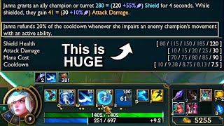 New Janna Changes on PBE  finally [upl. by Ettevol]