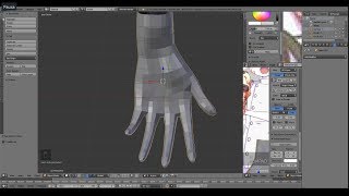 Hand retopology  Blender 279 [upl. by Corsiglia]