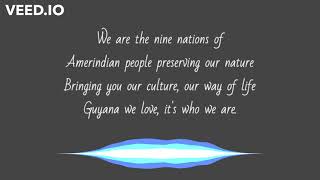 Amerindians of Guyana by Karissia Couchman lyric video [upl. by Aseeral]