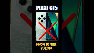 ❌ Don’t buy POCO C75  3 big problem poco mobile tech buy unboxing MASTECHOfficial [upl. by Crispen]