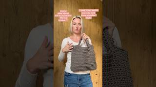 Macrame cord crochet bag 🧶macrame cord crochet patterns crochetlove crochetforbeginners style [upl. by Anilef823]