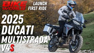 2025 Ducati Multistrada V4S  Launch First Ride [upl. by Esirahc]