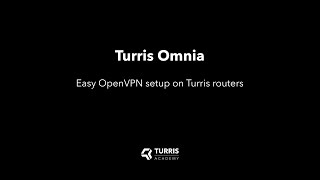 Turris Academy 2 Easy OpenVPN setup on Turris routers [upl. by Lesig]