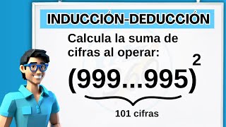 Resuelve 9999995² y halla la SUMA DE CIFRAS😱  Razonamiento Inductivo [upl. by Imalda]