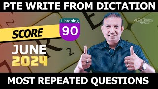 PTE Write From Dictation  June 2024  Most Repeated Questions  Edutrainex PTE [upl. by Nate820]