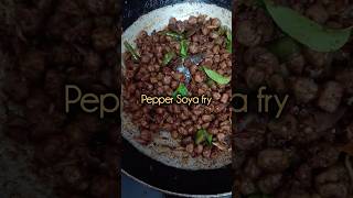 Spicy 🔥 Pepper Soya Fry food indianfood trendingshorts soya spicyfood cooking pepperfry [upl. by Itraa176]