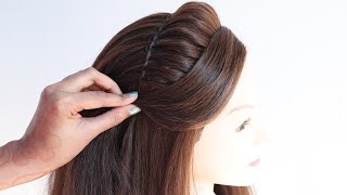 3 new hairstyle for bride sister  hair style girl  open hairstyle  ponytail hairstyle [upl. by Nylrac]