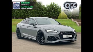 Audi RS5 29 TFSI V6 Carbon Black Sportback Quattro  Quirks Car Company [upl. by Aillij]