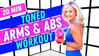 20 Min ARMS amp ABS Workout  STRENGTH amp TONE  At home with dumbbells [upl. by Almap594]