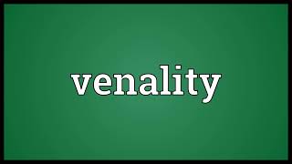 Venality meaning [upl. by Jabez368]