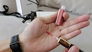 unboxing of Chanel le rouge duo ultra tenue 40 Light rose [upl. by Lenrow860]