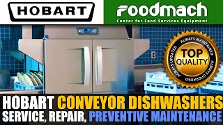 Hobart Conveyor Dishwasher Repair Service Preventive Maintenance Foodmach Metro Manila Philippines [upl. by Olympium]