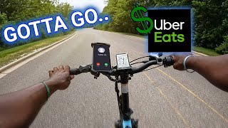 Short EBike Food Delivery POV For UberEats [upl. by Nitsrik855]