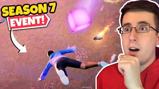 ASTRONOVA REACTS TO SEASON 7 LIVE EVENT KEVIN THE CUBE IS BACK MAP DESTROYED  Fortnite [upl. by Payson]