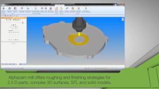 Alphacam CADCAM Software  CNC Milling [upl. by Barnabas]