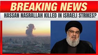 BIG BREAKING  Fresh Attack  Hassan Nasrallah killed  Israeli strikes  lebanon [upl. by Don]