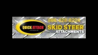 Quick Attach Solideal Skid Steer Over the Tire Track Demo [upl. by Eetnod985]