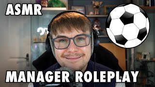 ASMR Roleplay  Football Manager Talks Through Your Tactical Role and Expectations [upl. by Otrebire]