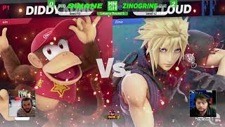 MINISH 83  DUC  Sinane Diddy Kong vs Zinogrine Cloud  LR5 [upl. by Siram]