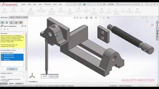 Solidworks Bench Vice Morsa 06 de 06 [upl. by Kahcztiy]