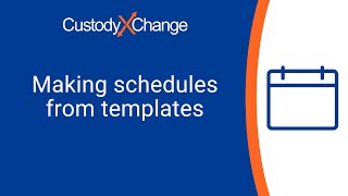 How to Make a Custody Schedule Quickly With a Template [upl. by Marten]