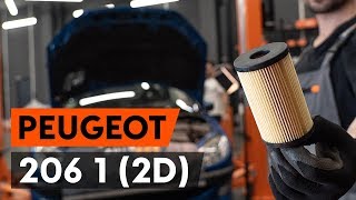 Hoe een oliefilter en motorolie vervangen op een PEUGEOT 206 1 2D AUTODOCTUTORIAL [upl. by Itsa]