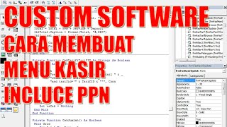 CUSTOM SOFTWARE  CARA MEMBUAT MENU KASIR INCLUDE PPN [upl. by Adore]