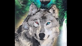 wolf cool painting Loco [upl. by Coit]