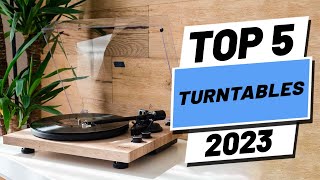 Top 5 BEST Turntables of 2023 [upl. by Llenil698]