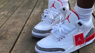 HOW TO LACE AIR JORDAN 3s TUTORIAL w Katrina 3s [upl. by Eugenia]