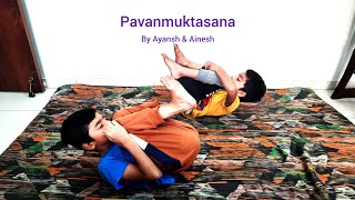 Pavanmuktasana yoga [upl. by Hieronymus]