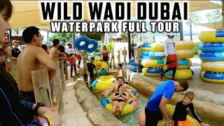 4K Dubai WILD WADI WATERPARK Rides amp Attractions Summer 2022 Full Tour [upl. by Gonroff719]