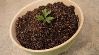 How to Cook Organic Black Quinoa Cooking with Kimberly [upl. by Worl]