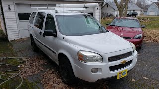 2008 chevy uplander cargo van review [upl. by Agbogla]