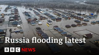 Russia flood Thousands evacuated from homes as Ural river water levels continue to rise  BBC News [upl. by Rehpinnej]